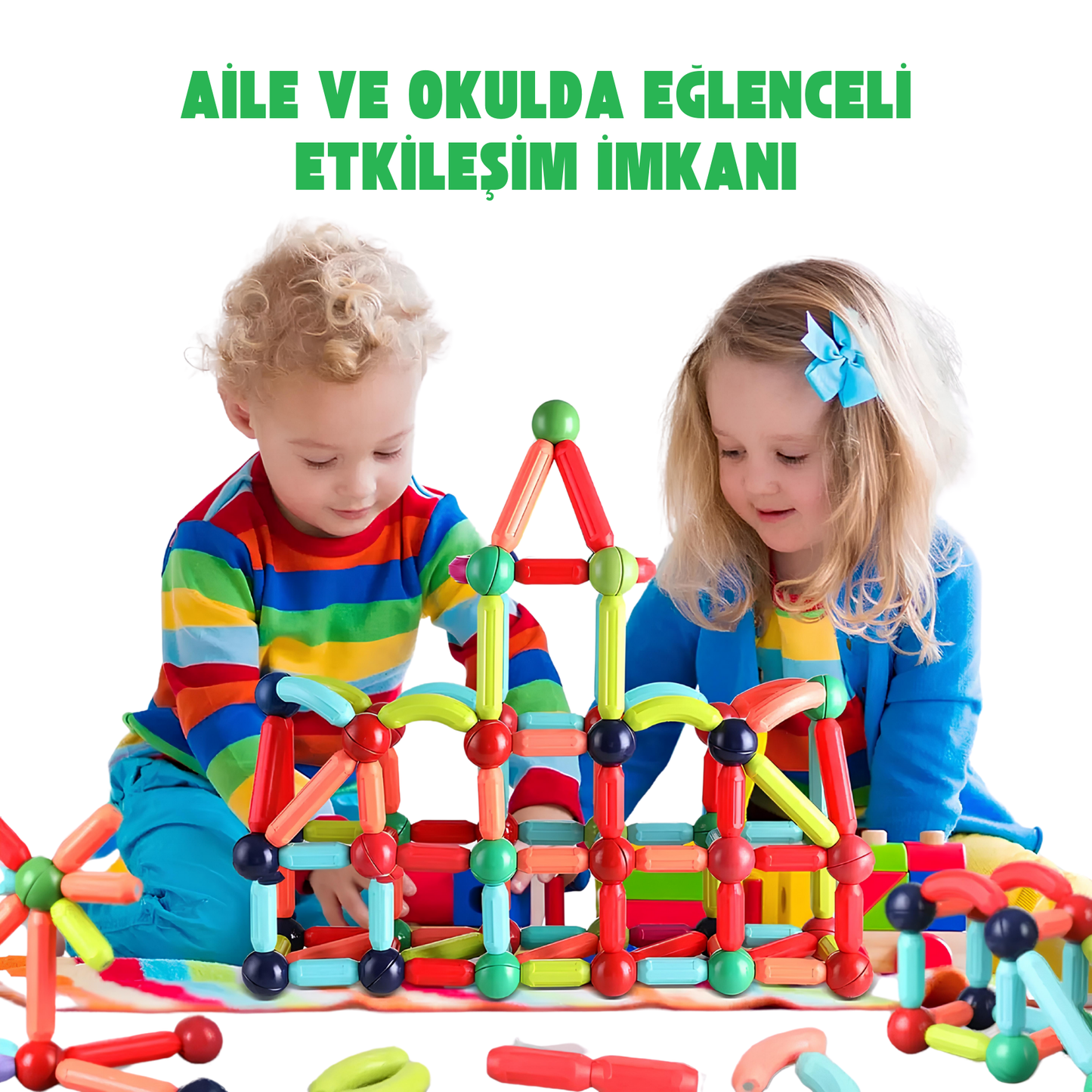 Manyetik Çubuk Yapı Seti