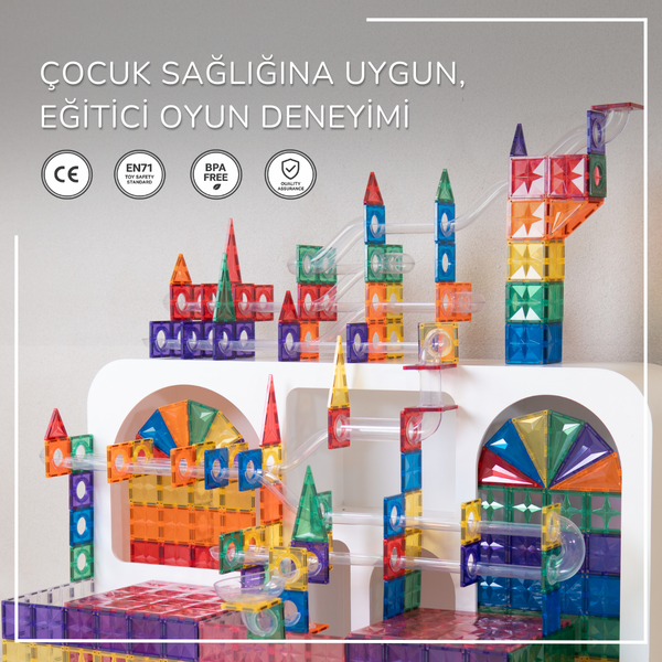 168 Parçalı Manyetik Parkur Seti
