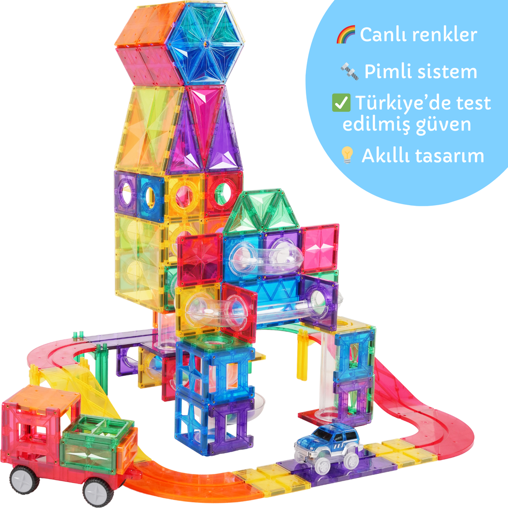 200 Parçalı Manyetik Karma Parkur Seti