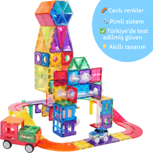 200 Parçalı Manyetik Karma Parkur Seti