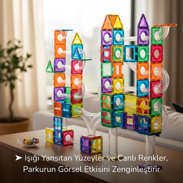 168 Parçalı Manyetik Parkur Seti