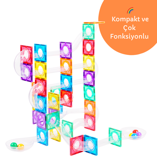 104 Parçalı Manyetik Parkur Seti