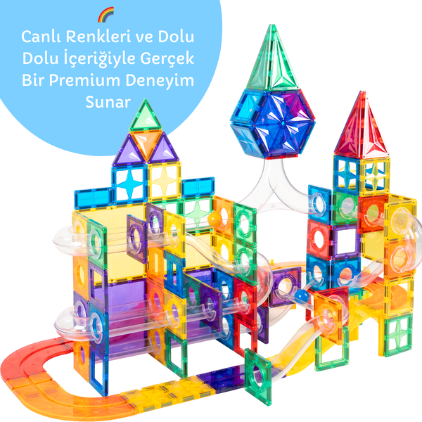 200 Parçalı Manyetik Karma Parkur Seti