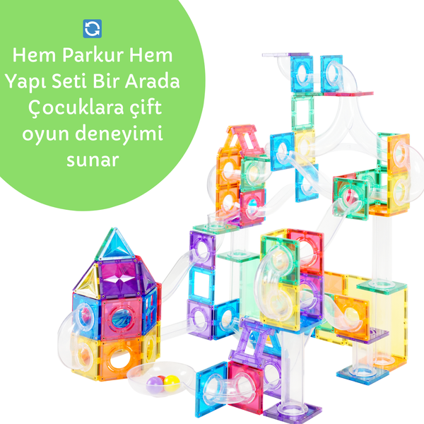 168 Parçalı Manyetik Parkur Seti