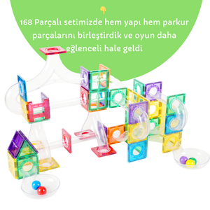 168 Parçalı Manyetik Parkur Seti