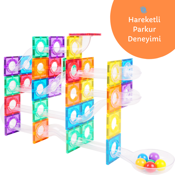 104 Parçalı Manyetik Parkur Seti
