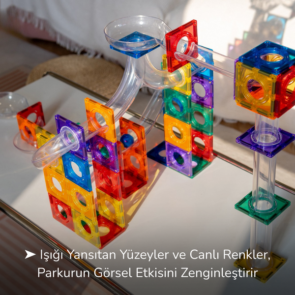 104 Parçalı Manyetik Parkur Seti