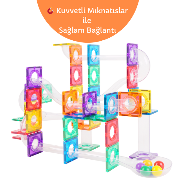 104 Parçalı Manyetik Parkur Seti