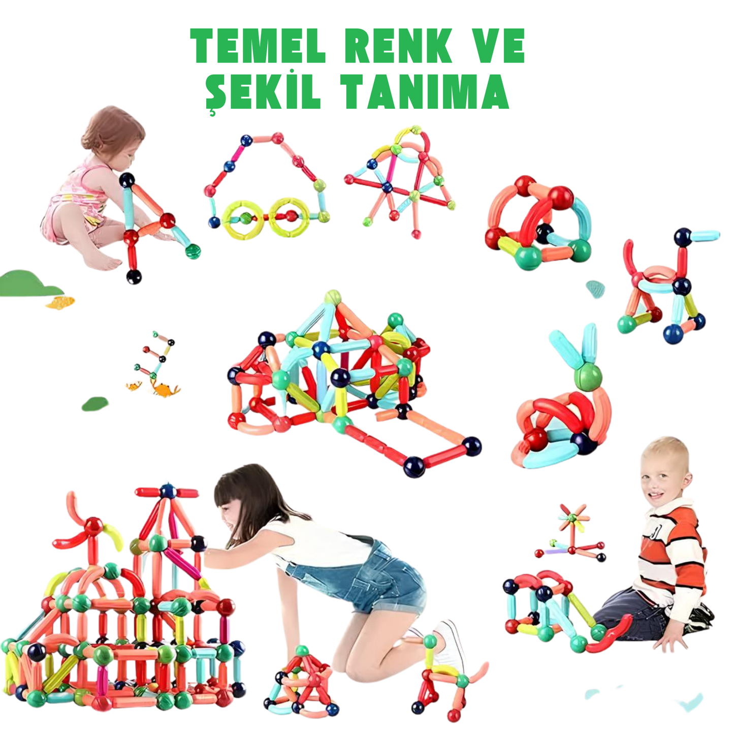 Manyetik Çubuk Yapı Seti