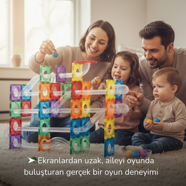 104 Parçalı Manyetik Parkur Seti