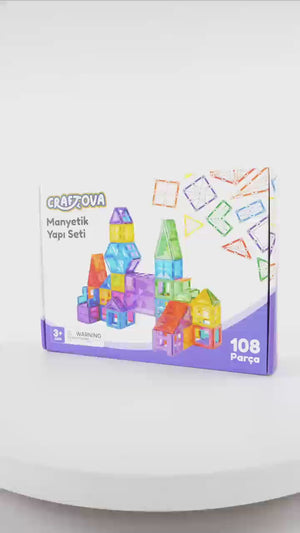 108 Parçalı Manyetik Yapı Seti
